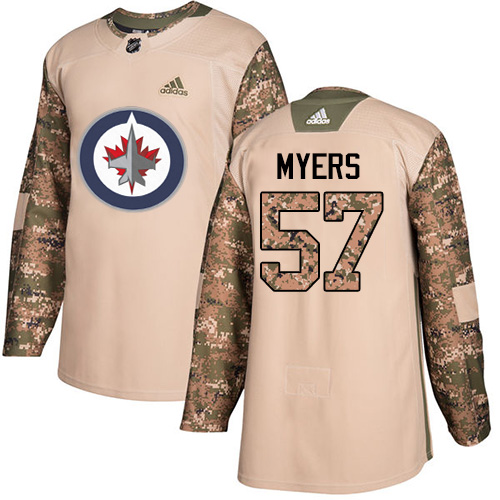 Adidas Jets #57 Tyler Myers Camo Authentic Veterans Day Stitched NHL Jersey
